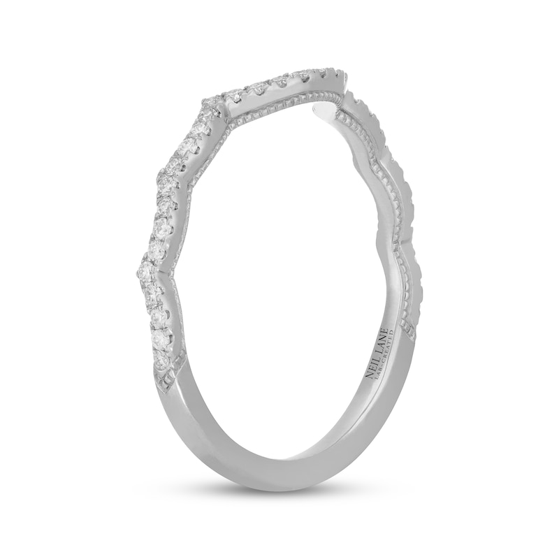 Main Image 2 of Neil Lane Artistry Lab-Grown Diamond Contoured Wedding Band 1/6 ct tw 14K White Gold