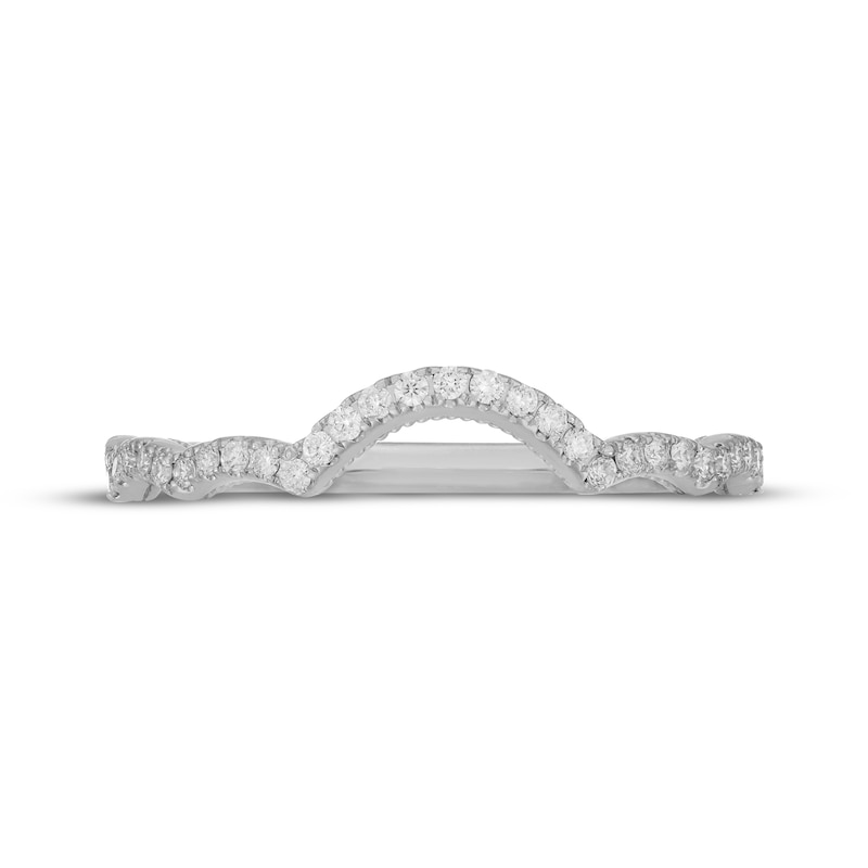 Main Image 3 of Neil Lane Artistry Lab-Grown Diamond Contoured Wedding Band 1/6 ct tw 14K White Gold