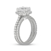 Thumbnail Image 2 of Neil Lane Artistry Cushion-Cut Lab-Grown Diamond Halo Bridal Set 3 ct tw 14K White Gold