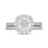 Thumbnail Image 3 of Neil Lane Artistry Cushion-Cut Lab-Grown Diamond Halo Bridal Set 3 ct tw 14K White Gold