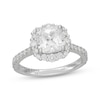Thumbnail Image 4 of Neil Lane Artistry Cushion-Cut Lab-Grown Diamond Halo Engagement Ring 2-3/4 ct tw 14K White Gold