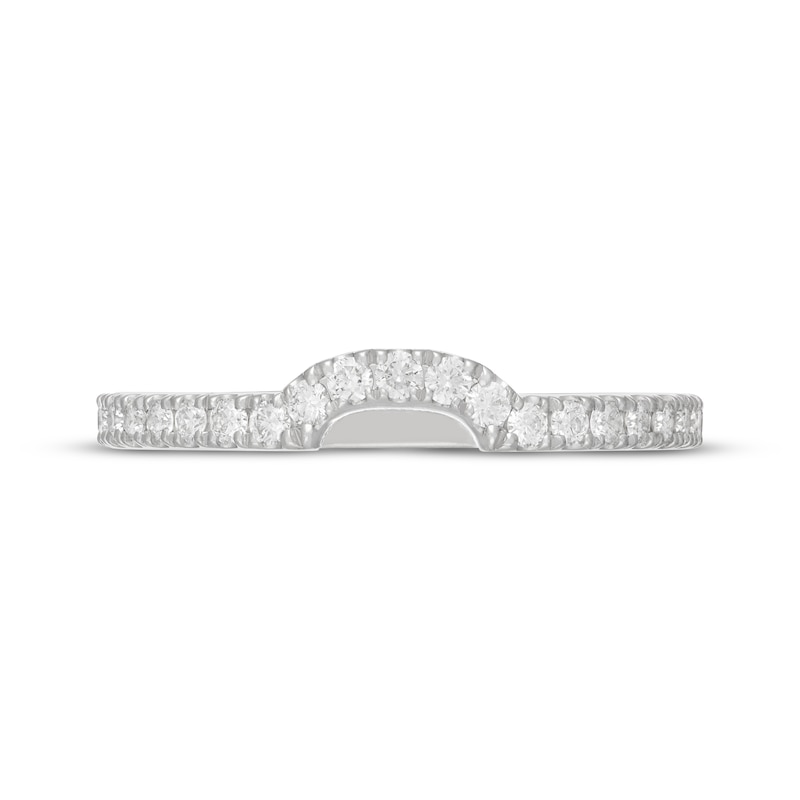Main Image 9 of Neil Lane Artistry Lab-Grown Diamond Contoured Wedding Band 1/3 ct tw 14K White Gold