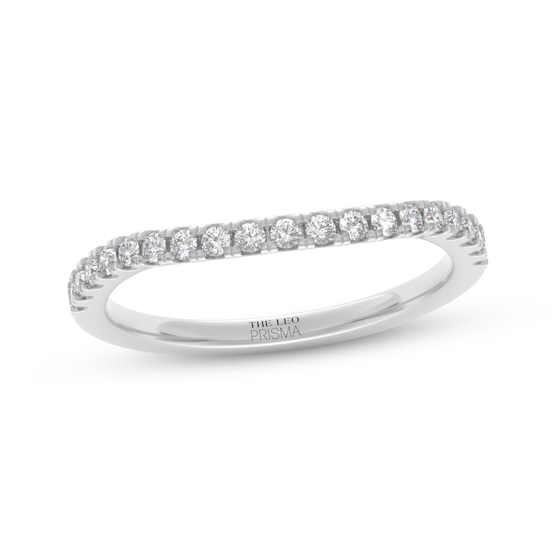Main Image 7 of THE LEO Prisma Diamond Contour Wedding Band 1/4 ct tw 14K White Gold