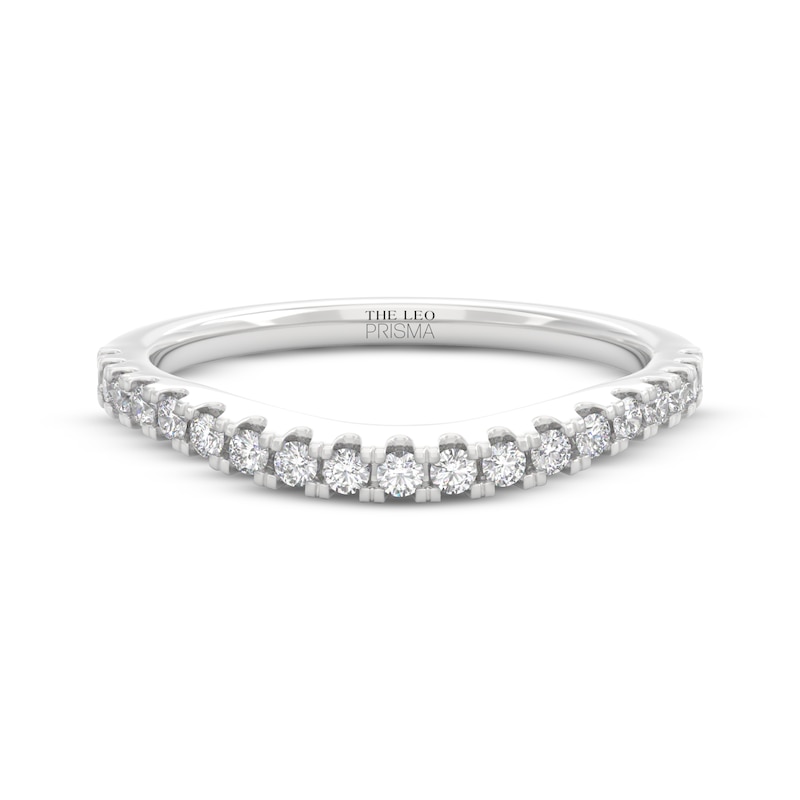 Main Image 9 of THE LEO Prisma Diamond Contour Wedding Band 1/4 ct tw 14K White Gold
