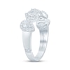 Thumbnail Image 2 of Monique Lhuillier Bliss Pear-Shaped Lab-Grown Diamond Anniversary Ring 1 ct tw 18K White Gold