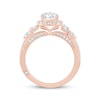 Thumbnail Image 2 of Monique Lhuillier Bliss Pear-Shaped Lab-Created Diamond Halo Engagement Ring 1-7/8 ct tw 18K Rose Gold