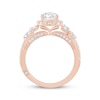 Thumbnail Image 3 of Monique Lhuillier Bliss Pear-Shaped Lab-Grown Diamond Halo Engagement Ring 1-7/8 ct tw 18K Rose Gold