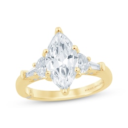 Monique Lhuillier Bliss Marquise-Cut Lab-Grown Diamond Engagement Ring 2-1/2 ct tw 18K Yellow Gold