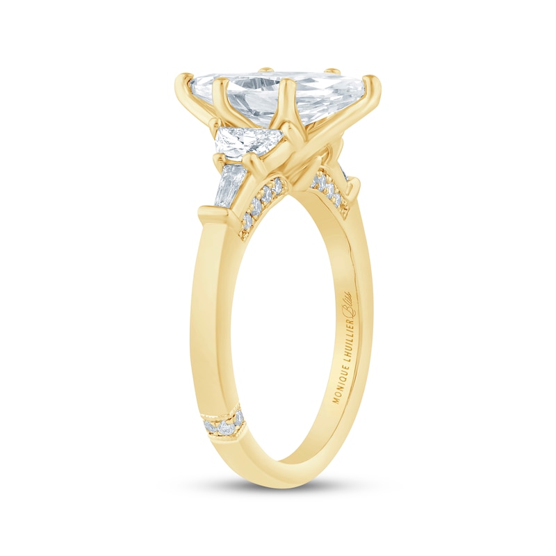 Monique Lhuillier Bliss Marquise-Cut Lab-Created Diamond Engagement Ring 2-1/2 ct tw 18K Yellow Gold