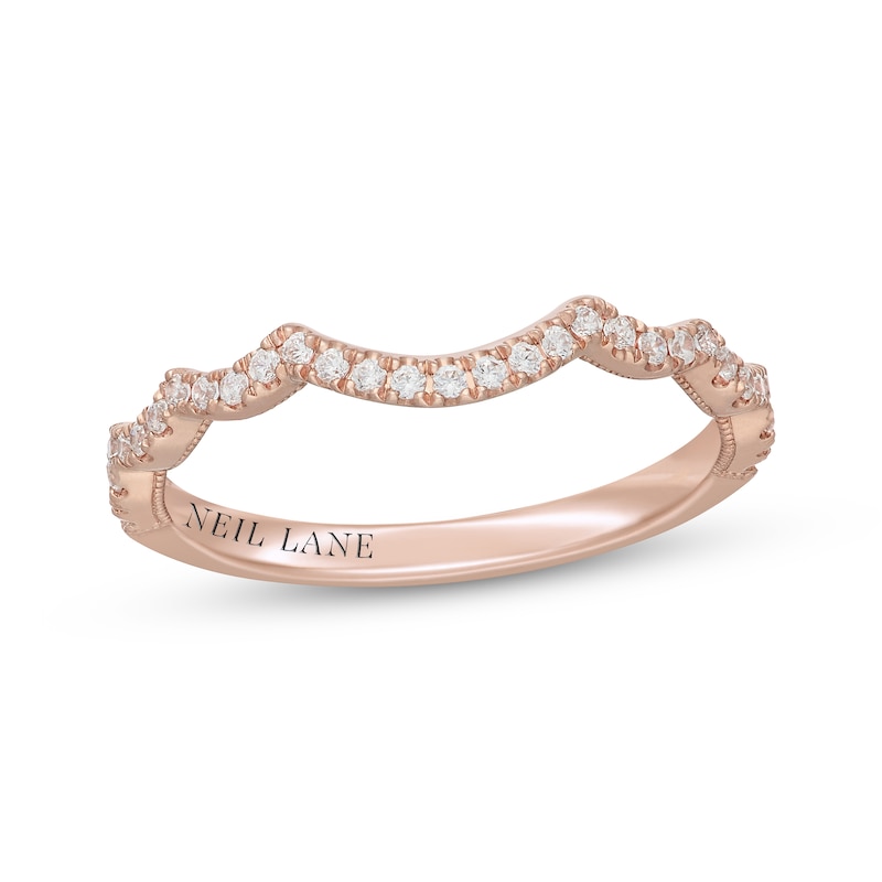 Main Image 7 of Neil Lane Diamond Contour Wedding Band 1/5 ct tw 14K Rose Gold