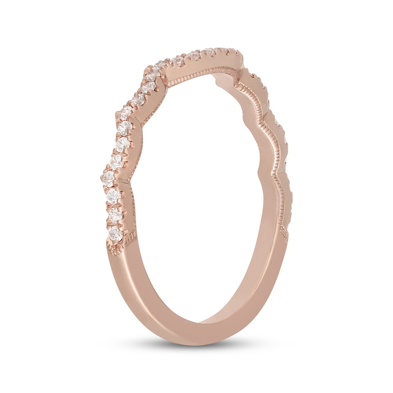 Main Image 8 of Neil Lane Diamond Contour Wedding Band 1/5 ct tw 14K Rose Gold