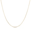 Thumbnail Image 1 of Diamond-Cut Cube Bead Chain Link Necklace 1.05mm Solid 14K Yellow Gold 18&quot;