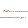 Thumbnail Image 3 of Diamond-Cut Cube Bead Chain Link Necklace 1.05mm Solid 14K Yellow Gold 18&quot;