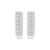 Thumbnail Image 2 of KAY Lab-Grown Diamonds Two-Row Hoop Earrings 1 ct tw 10K White Gold