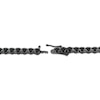 Thumbnail Image 3 of Men's Black Diamond Tennis Necklace 10 ct tw Sterling Silver 20&quot;