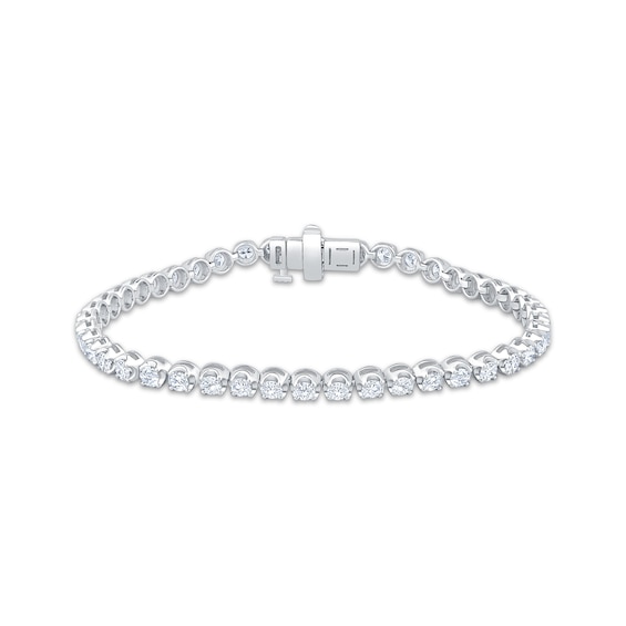 KAY Lab-Grown Diamonds Tennis Bracelet 4 ct tw 10K White Gold 7"
