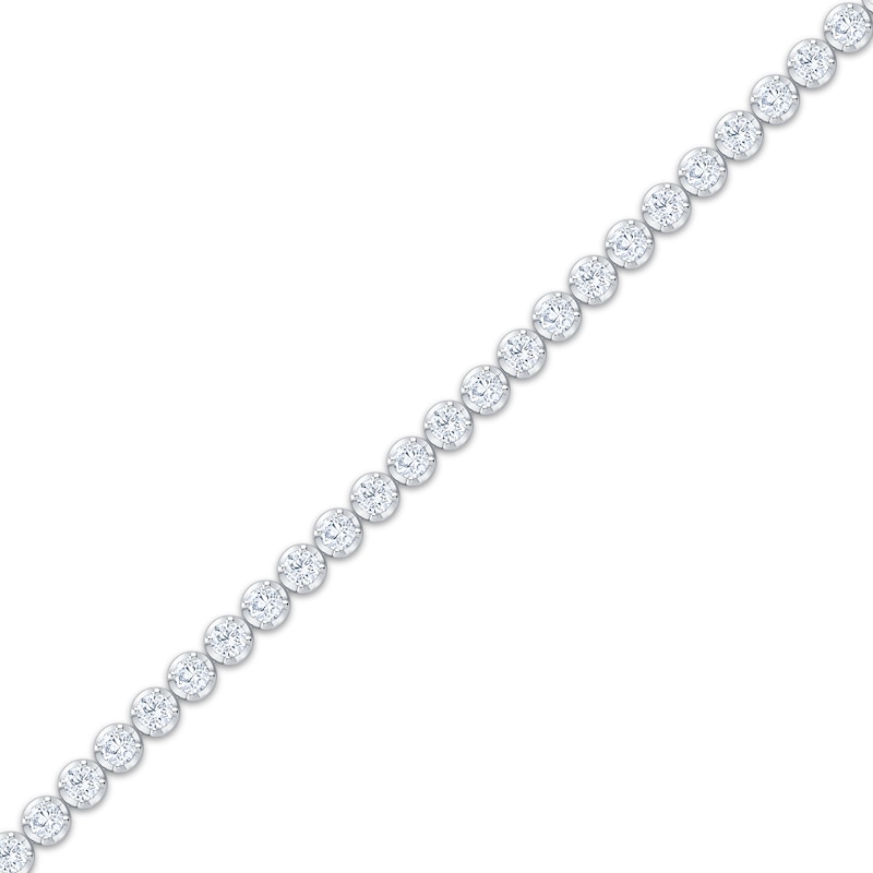 Main Image 2 of KAY Lab-Grown Diamonds Tennis Bracelet 4 ct tw 10K White Gold 7"
