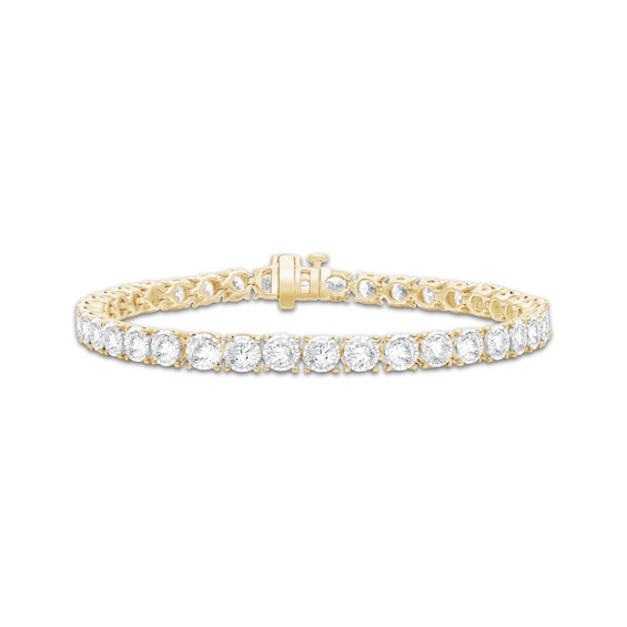 KAY Lab-Grown Diamonds Tennis Bracelet 8 ct tw 10K Yellow Gold 7.25"
