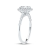Thumbnail Image 2 of Now + Forever Lab-Grown Diamonds Oval-Cut Halo Engagement Ring 1-1/2 ct tw 14K White Gold