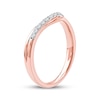 Thumbnail Image 2 of Now + Forever Diamond Contour Anniversary Ring 1/6 ct tw 10K Rose Gold