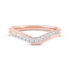 Thumbnail Image 3 of Now + Forever Diamond Contour Anniversary Ring 1/6 ct tw 10K Rose Gold