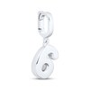 Thumbnail Image 2 of Charmed Memories Number 6 Charm Sterling Silver