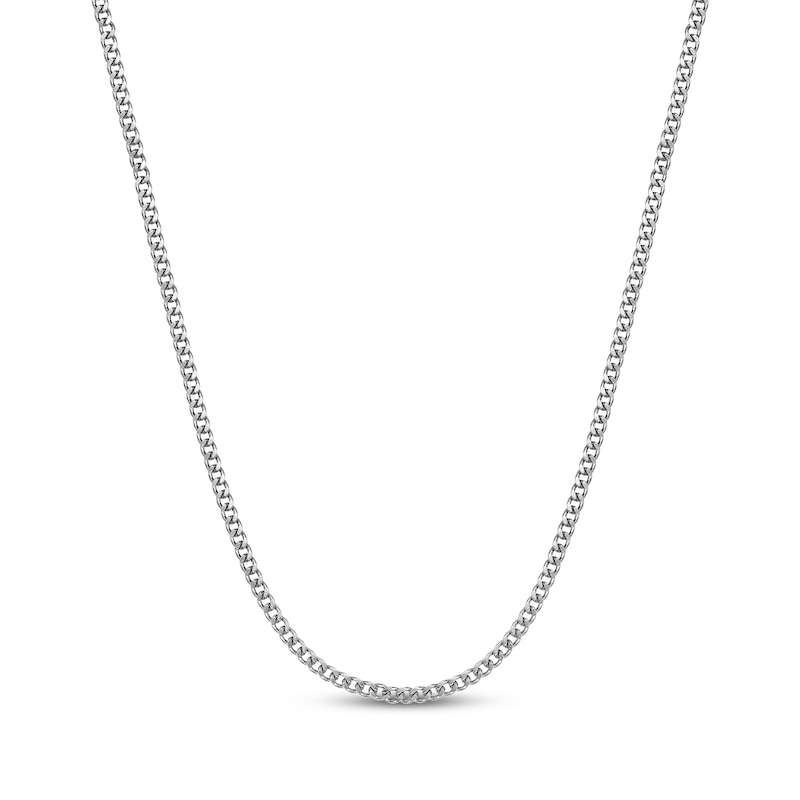 Main Image 1 of Curb Chain Necklace 4mm Solid Stainless Steel 20&quot;