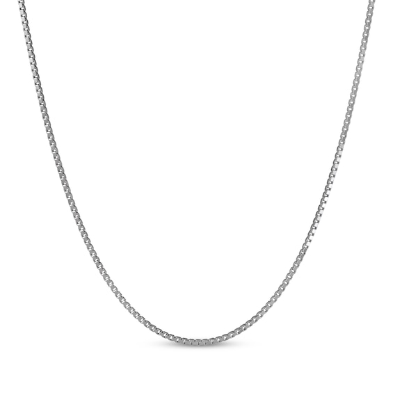 1.9mm Box Chain Necklace Solid Sterling Silver 22"