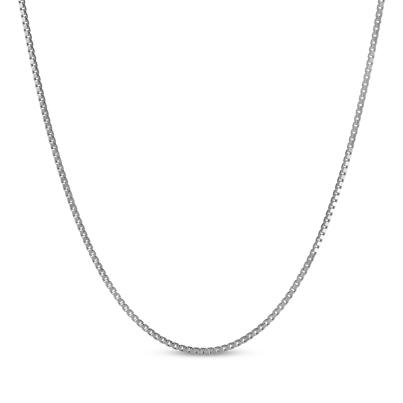 Main Image 1 of 1.9mm Box Chain Necklace Solid Sterling Silver 22"