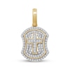 Thumbnail Image 1 of Men's Diamond Cross & Shield Charm 1/4 ct tw 10K Yellow Gold