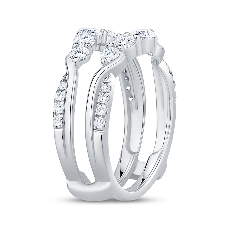 Main Image 2 of Now + Forever Diamond Graduated Enhancer Ring 1 ct tw 14K White Gold