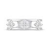 Thumbnail Image 4 of STUDIO BY KAY White Lab-Created Sapphires Clover Ring Sterling Silver
