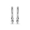Thumbnail Image 2 of Men's Spike Hoop Earrings Stainless Steel