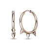 Thumbnail Image 1 of Men's Spike Hoop Earrings Yellow Ion-Plated Stainless Steel