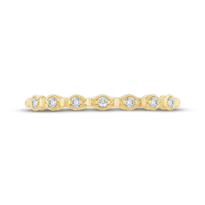 Main Image 3 of Now + Forever Diamond Milgrain Anniversary Ring 1/20 ct tw 10K Yellow Gold