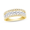 Thumbnail Image 1 of Now + Forever Diamond Three-Row Anniversary Ring 1/2 ct tw 14K Two-Tone Gold