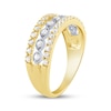 Thumbnail Image 2 of Now + Forever Diamond Three-Row Anniversary Ring 1/2 ct tw 14K Two-Tone Gold