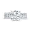 Thumbnail Image 4 of Now + Forever Lab-Grown Diamonds Round-Cut Hidden Halo Three-Row Engagement Ring 3-1/3 ct tw 14K White Gold