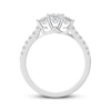 Thumbnail Image 2 of Memories Moments Magic Princess-Cut Diamond Three-Stone Engagement Ring 1 ct tw 14K White Gold