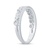 Thumbnail Image 2 of Now + Forever Diamond Infinity Symbol Two-Row Anniversary Ring 1/3 ct tw 14K White Gold
