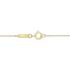 Thumbnail Image 3 of American Blue Sapphire & Diamond Pendant Necklace 1/10 ct tw 10K Yellow Gold 18"