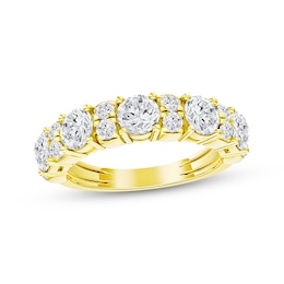 Now + Forever Lab-Grown Diamonds Anniversary Ring 2 ct tw 14K Yellow Gold