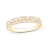 Thumbnail Image 1 of Now + Forever Diamond Two-Row Anniversary Ring 1/4 ct tw 10K Yellow Gold