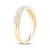 Thumbnail Image 2 of Now + Forever Diamond Two-Row Anniversary Ring 1/4 ct tw 10K Yellow Gold