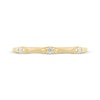 Thumbnail Image 3 of Now + Forever Diamond Three-Stone Milgrain Stackable Anniversary Ring 1/20 ct tw 14K Yellow Gold