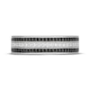 Thumbnail Image 3 of Neil Lane Men's Black & White Diamond Three-Row Wedding Band 1/2 ct tw 14K White Gold