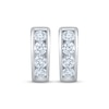 Thumbnail Image 2 of KAY Lab-Grown Diamonds Channel Hoop Earrings 2 ct tw 10K White Gold