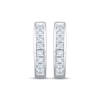Thumbnail Image 2 of KAY Lab-Grown Diamonds Huggie Hoop Earrings 1/5 ct tw Sterling Silver