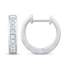 Thumbnail Image 3 of KAY Lab-Grown Diamonds Huggie Hoop Earrings 1/5 ct tw Sterling Silver
