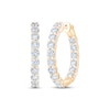 Thumbnail Image 1 of KAY Lab-Grown Diamonds Inside-Out Trellis Hoop Earrings 3 ct tw 10K Yellow Gold
